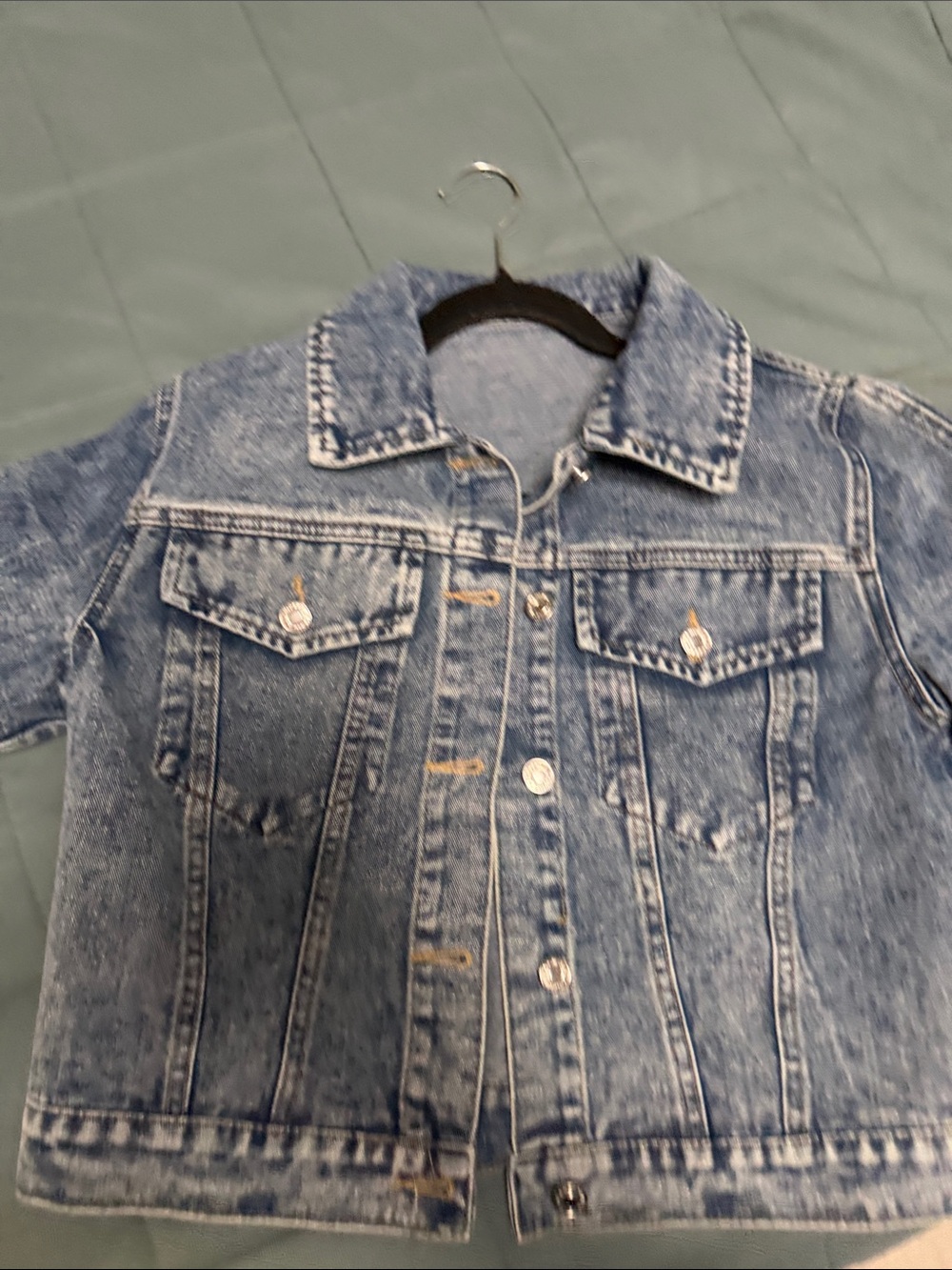 SHEIN women Light Blue Washed Denim Jacket